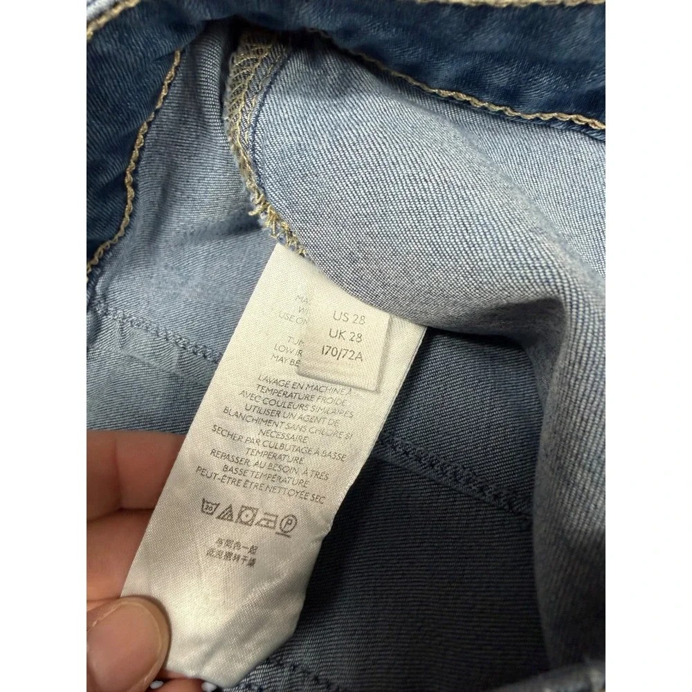 Free People Just Float On Flare‎ Jeans Light Wash High Rise Bell Bottom 28